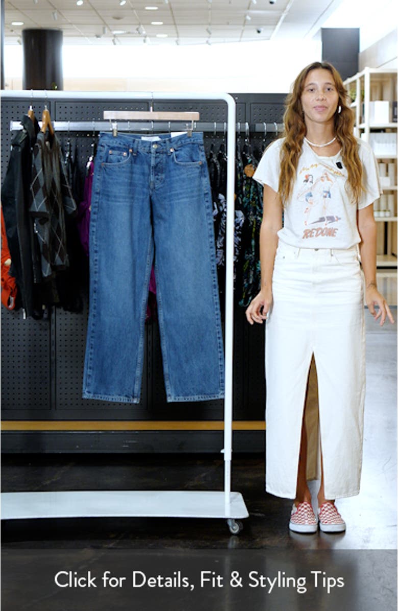 Low Rise Straight Leg Jeans, sales video thumbnail