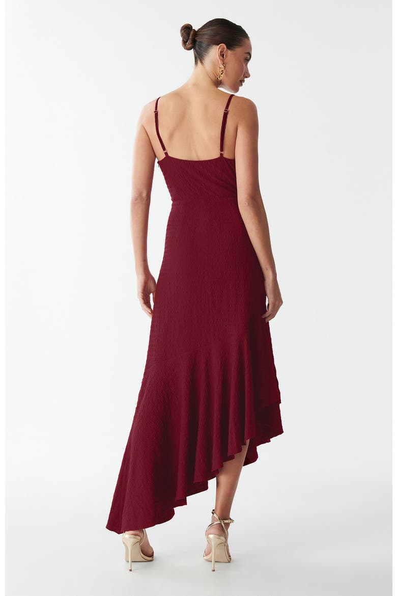 Leo Midi Dress, Alternate, color, Burgundy