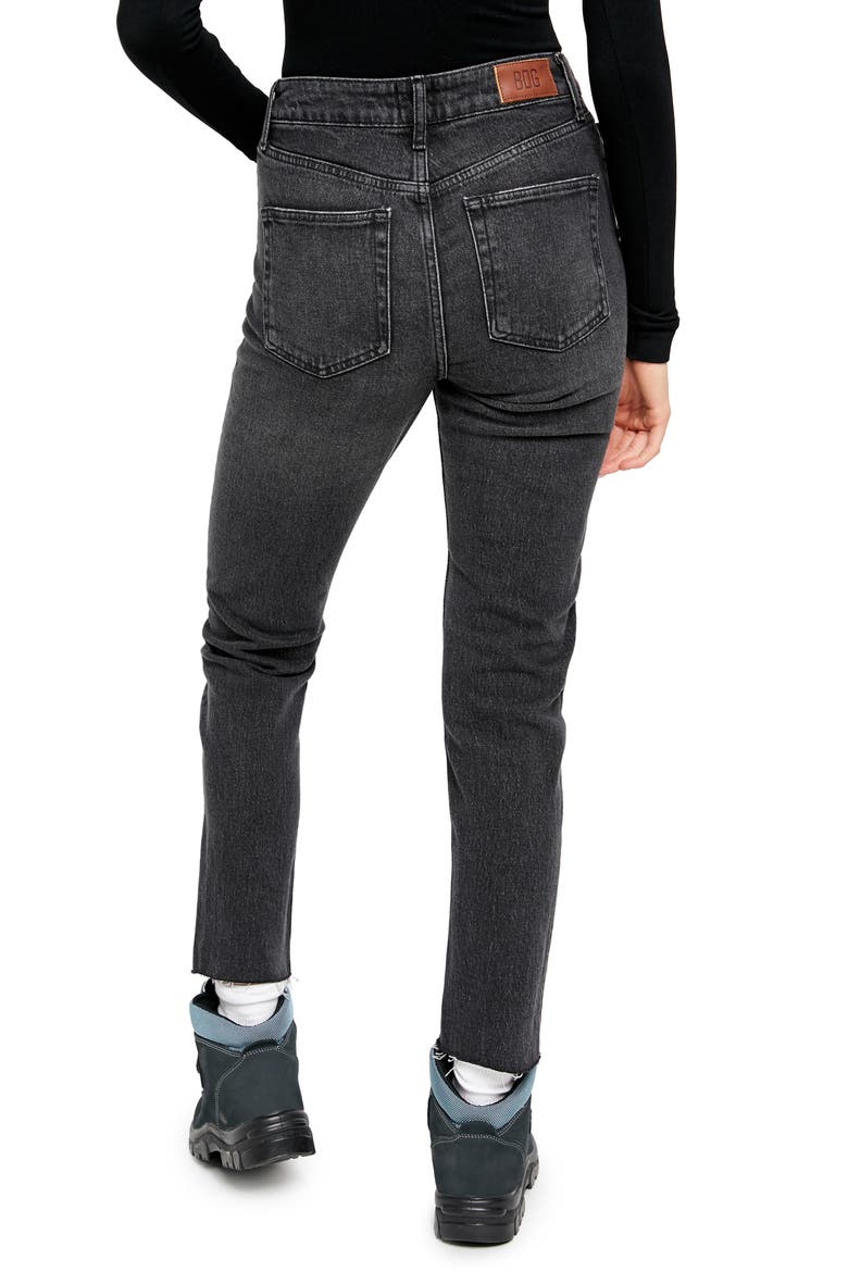 Dillon Ankle Straight Leg Jeans, Alternate, color, BLACK