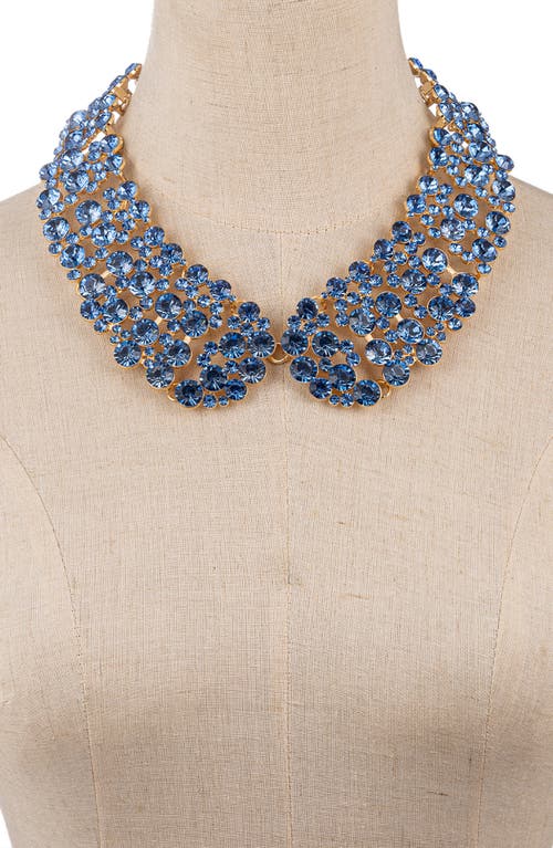 Eye Candy Los Angeles Diana Iridescent Collar Necklace In Blue