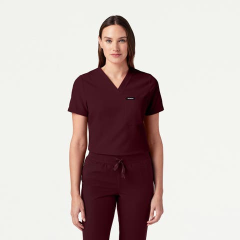 Rhena Women's 1-Pocket Slim V-Neck Scrub Top