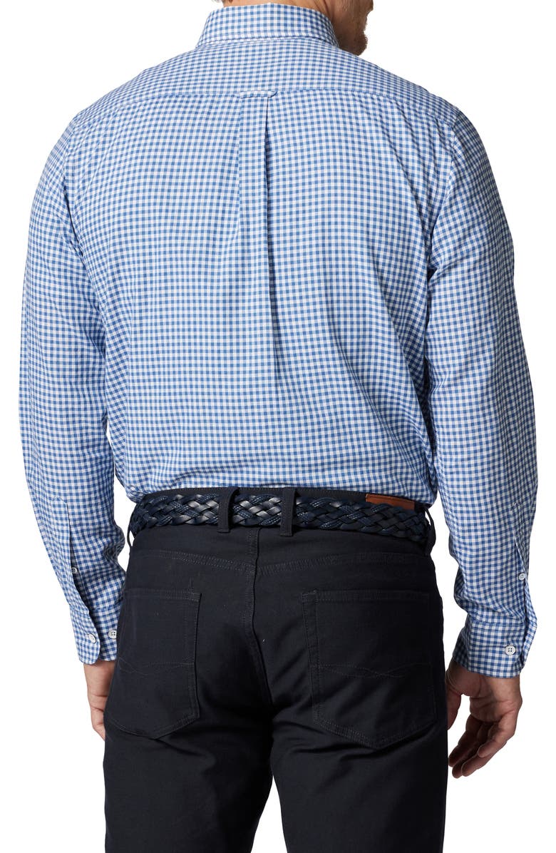 Rodd & Gunn Sports Fit Gingham Button-Down Oxford Shirt, Alternate, color, Sea Blue