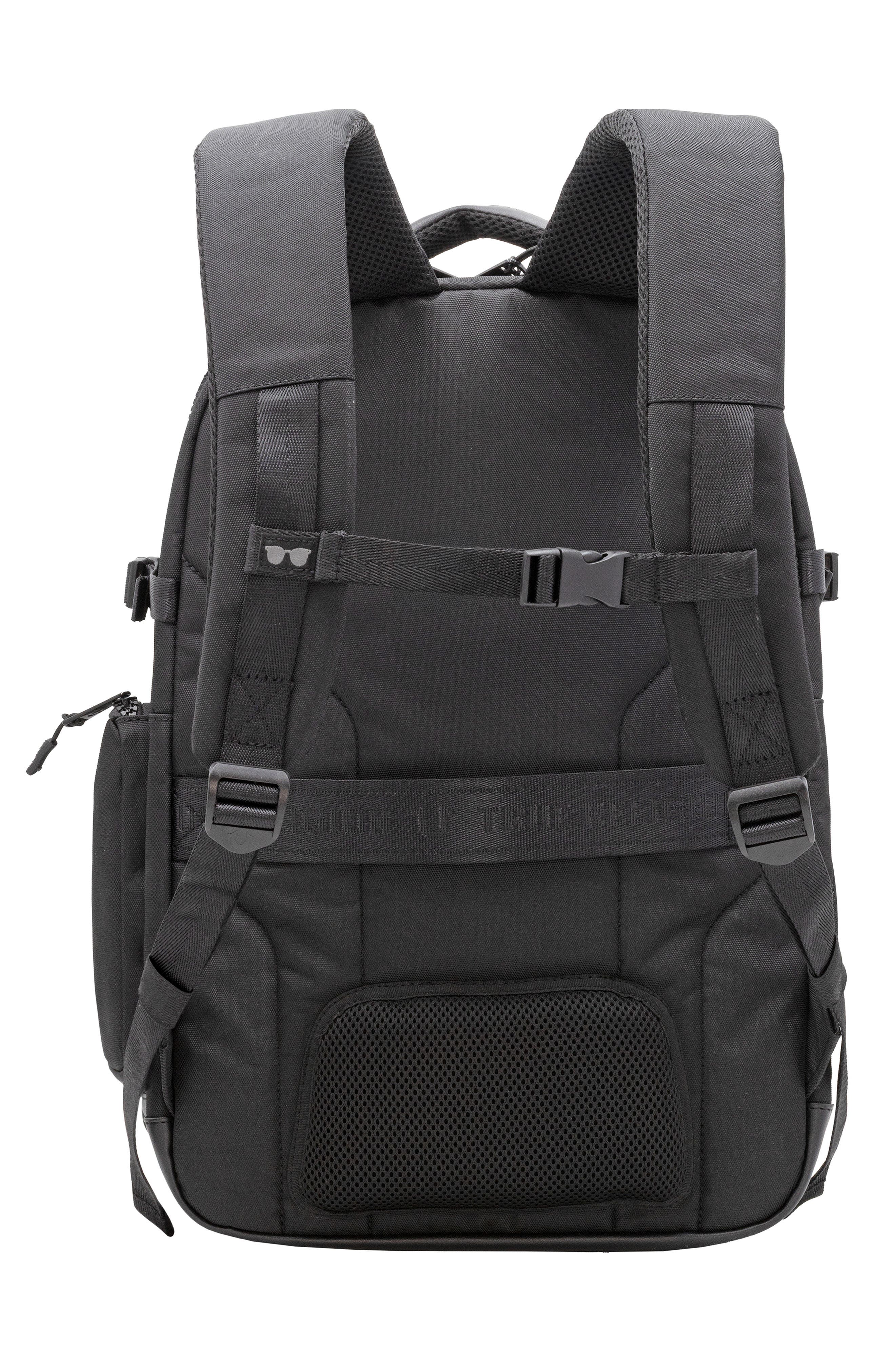 True Religion Hemi Canvas Backpack, Alternate, color, Black