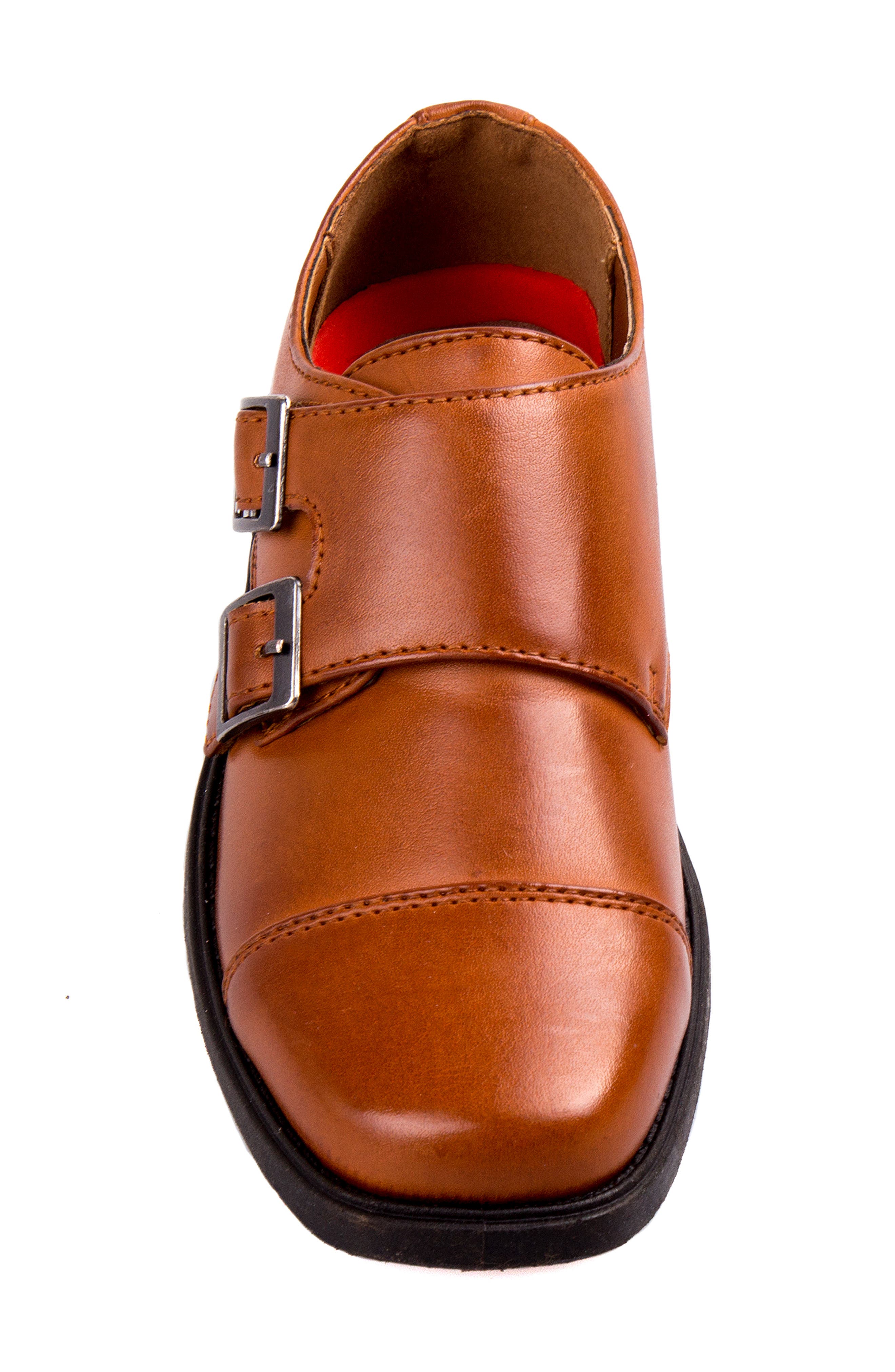 Kids' Monk Dress Shoe, Alternate, color, TAN