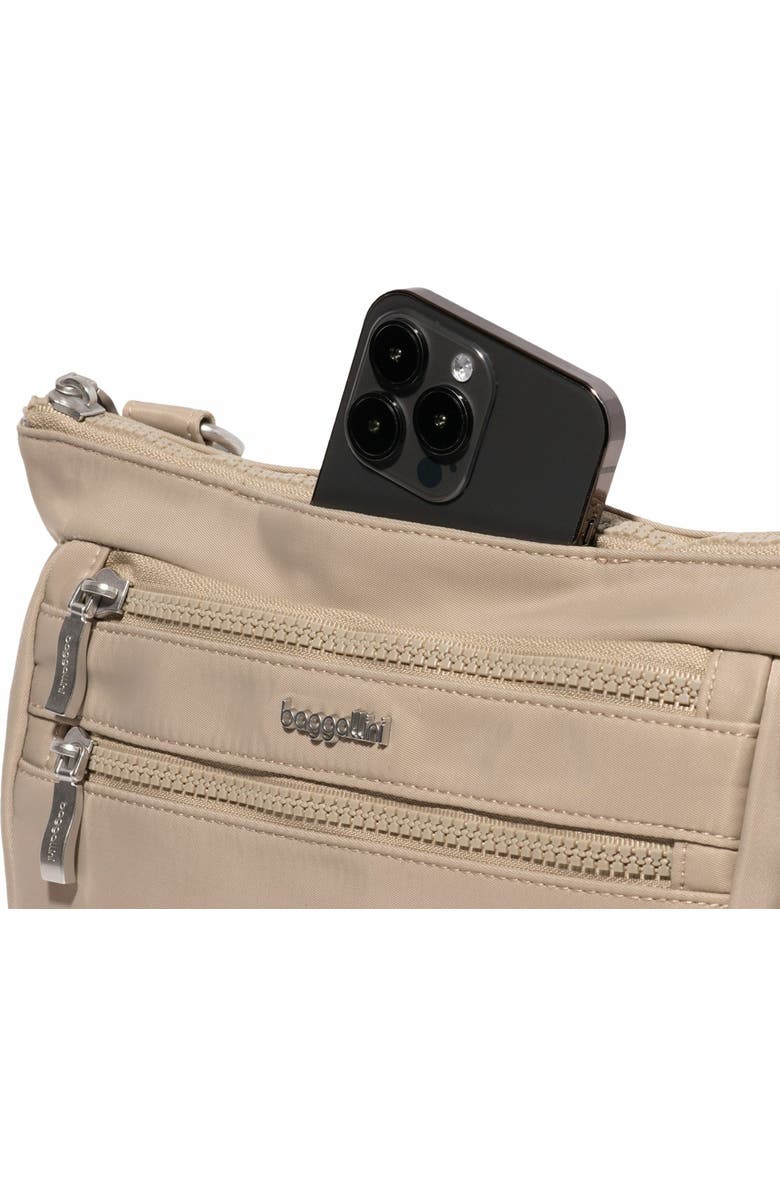 BAGGALLINI Pocket Belt Bag Convertible Crossbody Waist Pack, Alternate, color, Taupe Twill