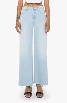 The Lil Huster Roller Simp High Waist Fray Hem Jeans