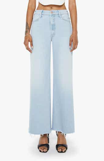 The Lil Huster Roller Simp High Waist Fray Hem Jeans