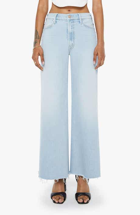 The Lil Huster Roller Simp High Waist Fray Hem Jeans