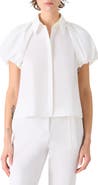 Akris punto Tech Poplin Short Sleeve Button-Up Shirt