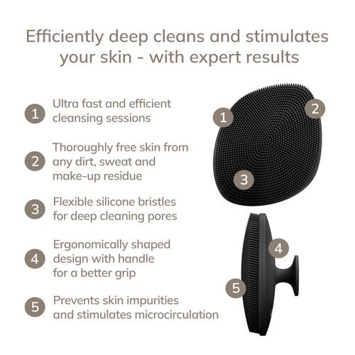 Geske Smartappguided Facial Brush With Handle | 4 In Gray