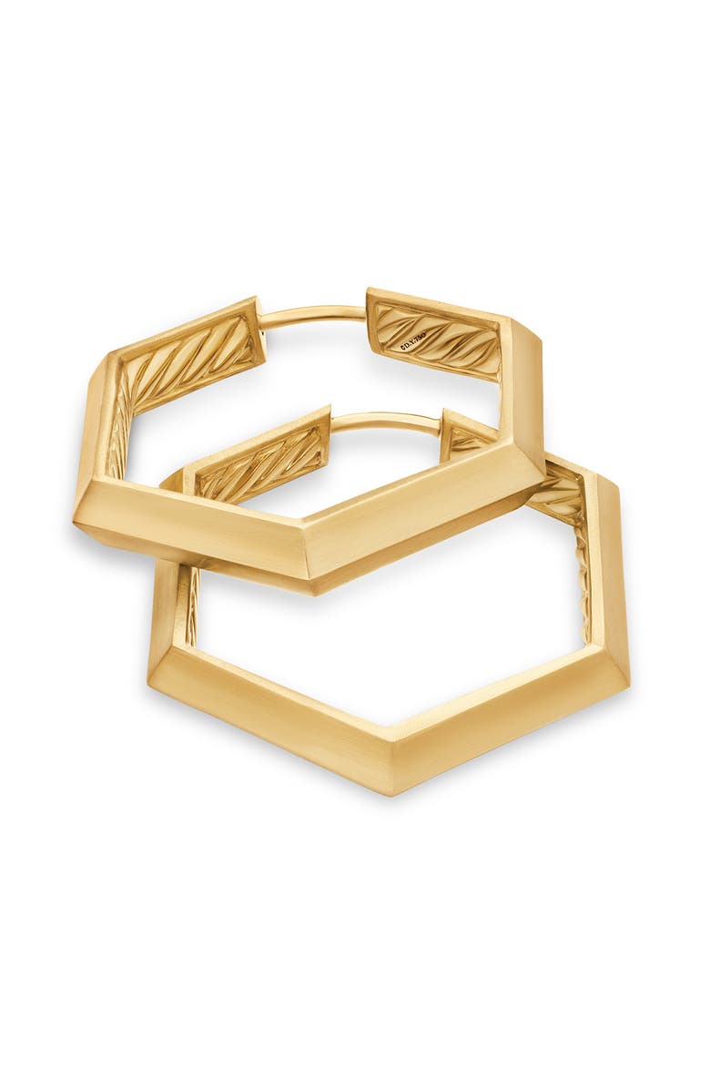 David Yurman Bold Hexagon Hoop Earrings, Alternate, color,