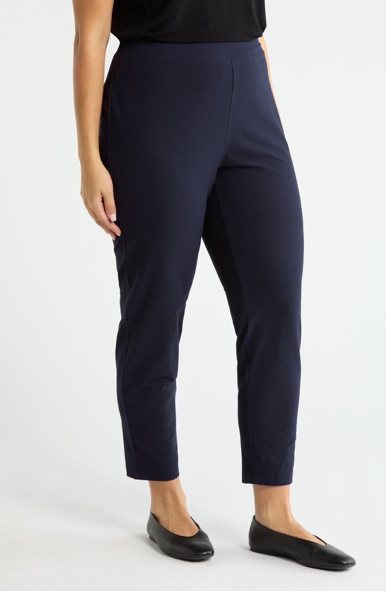 Eileen Fisher Slim Ankle Pants, Alternate, color, Ink