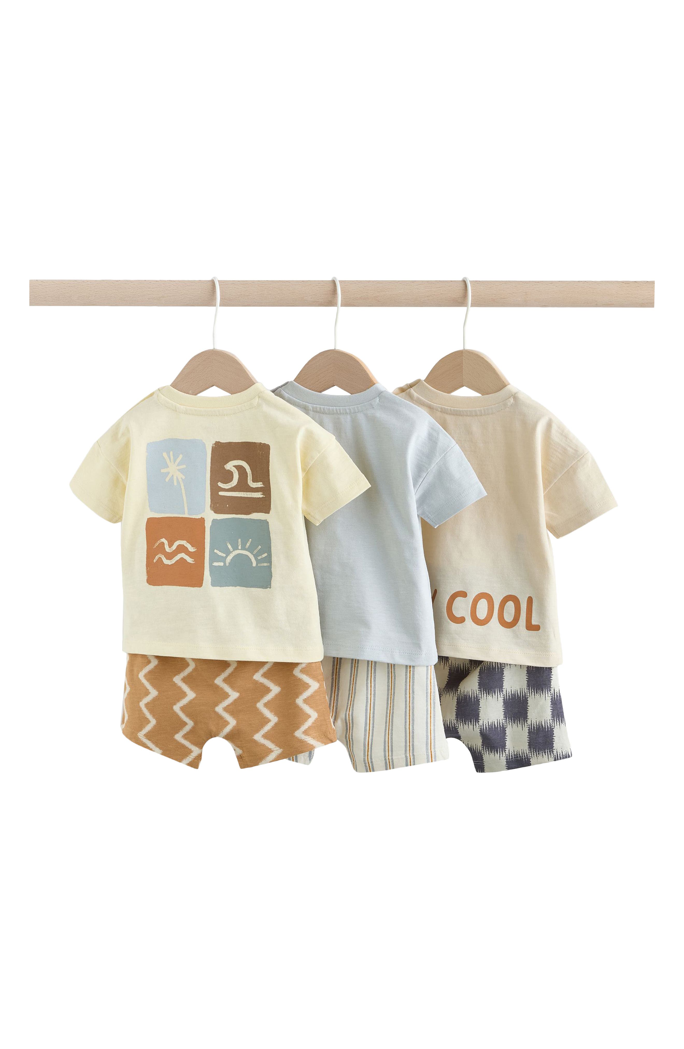 Детские NEXT Cotton T-Shirts & Shorts Assorted 6-Pack — фото 2