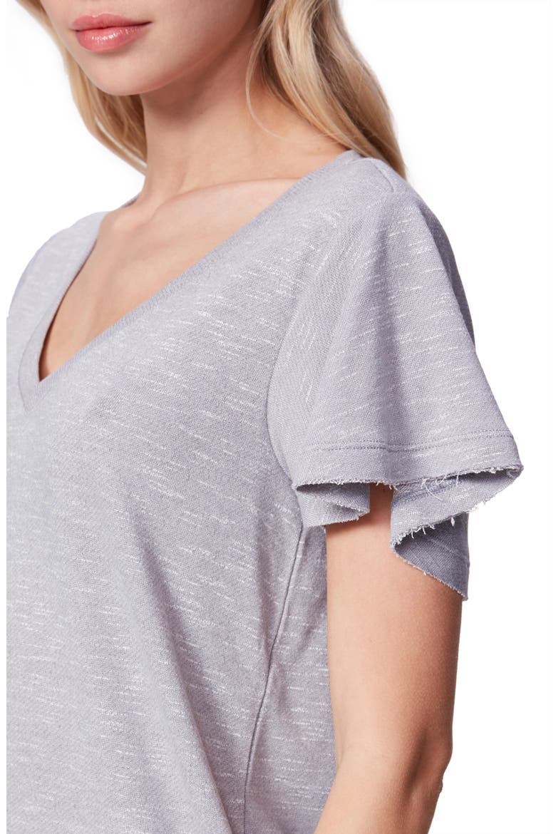 Rochel Ruffle Sleeve T-Shirt, Alternate, color, BRT HTR GR