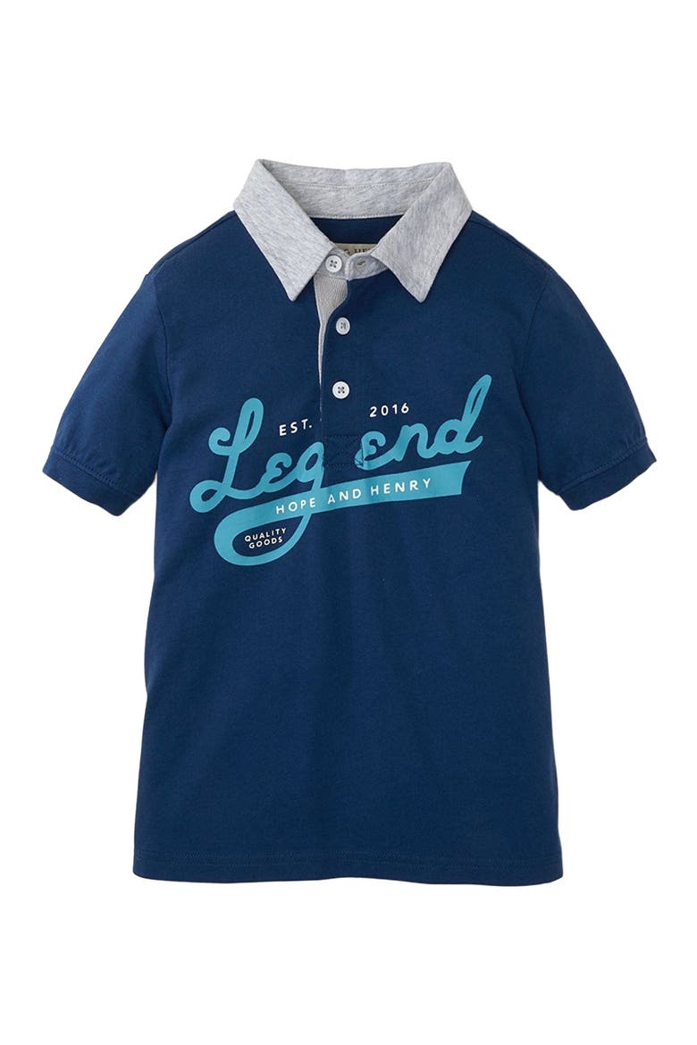 Boys' Graphic Polo, Kids, Main, color, Blue