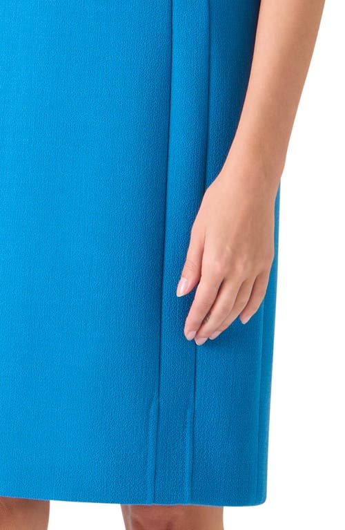 Akris Sleeveless Wool Sheath Dress In Purple