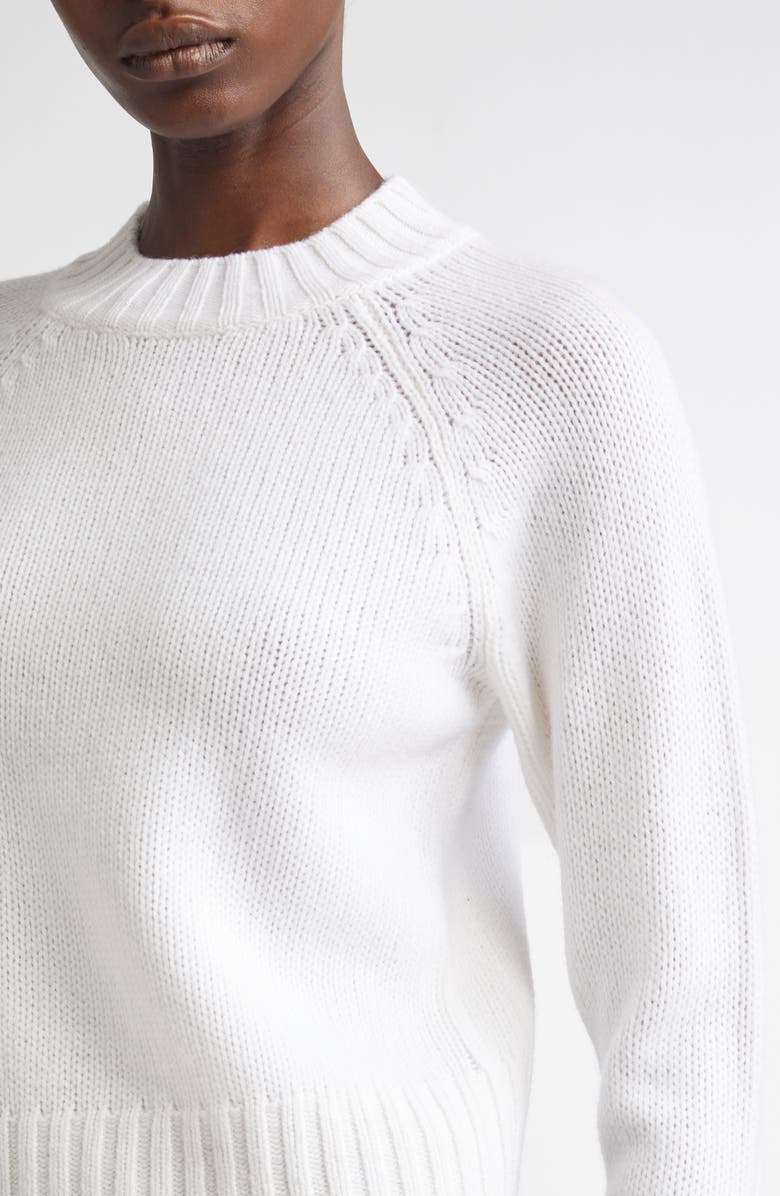 Vince Raglan Sleeve Wool & Cashmere Crewneck Sweater, Alternate, color, Off White