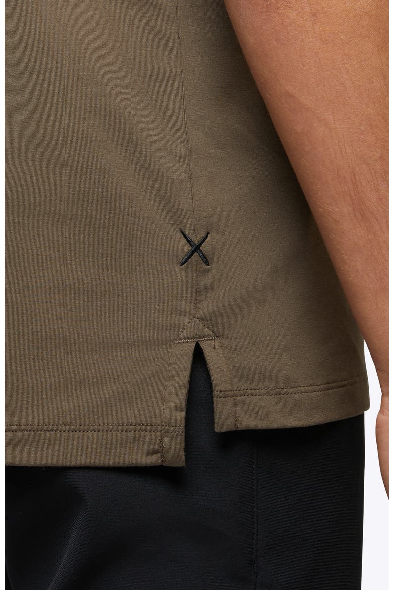 Coz Split Hem Polo, Alternate, color, SHADOW GREEN