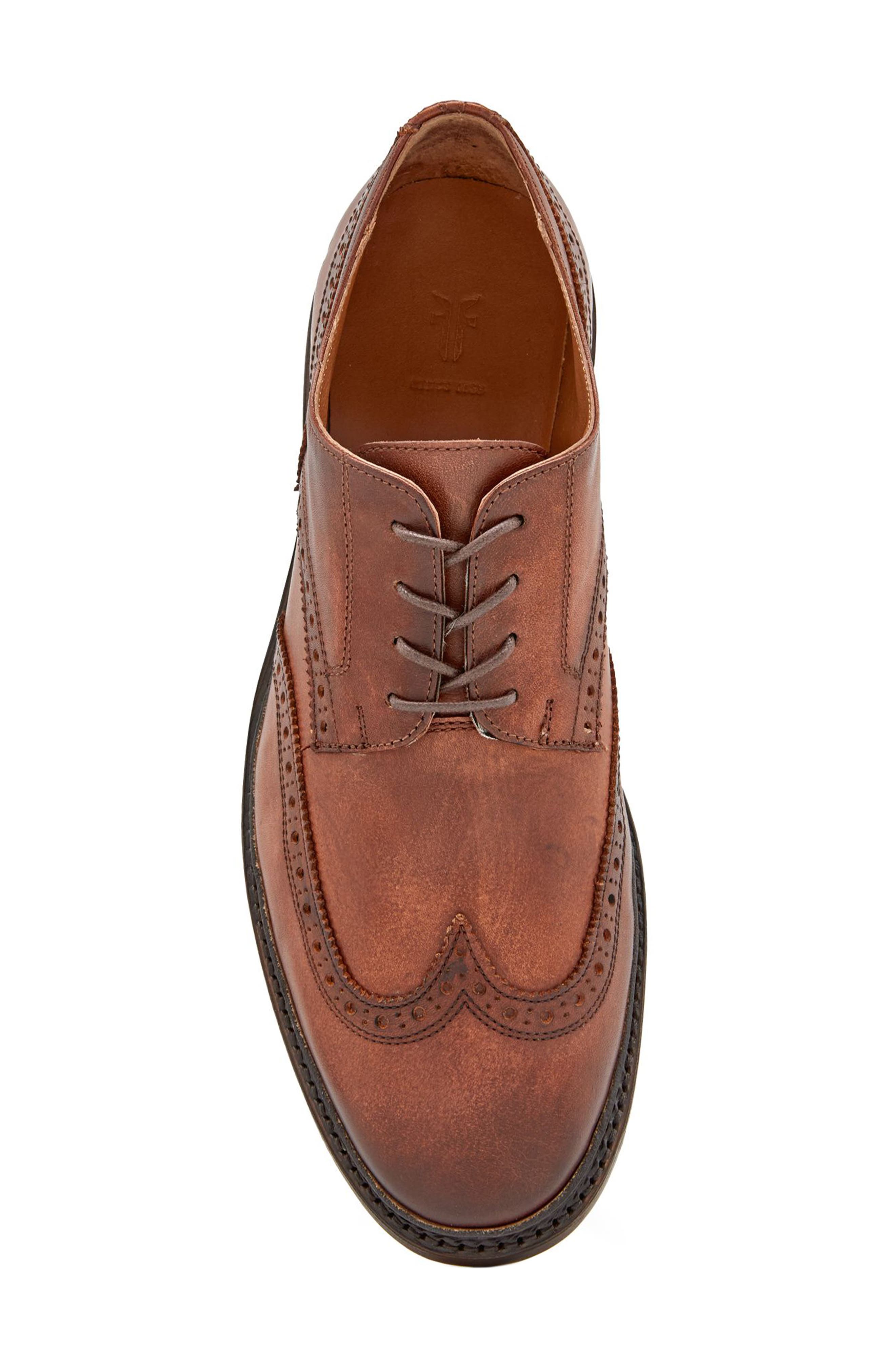 Paul Wingtip Derby, Alternate, color, COGNAC