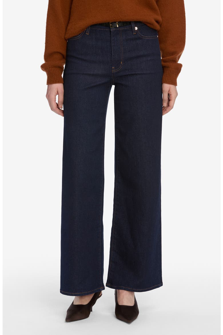 Le Slim Palazzo High Waist Wide Leg Jeans, Main, color, RINSE