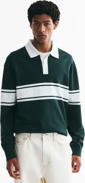 H&M Loose-fit Knit Polo Sweater