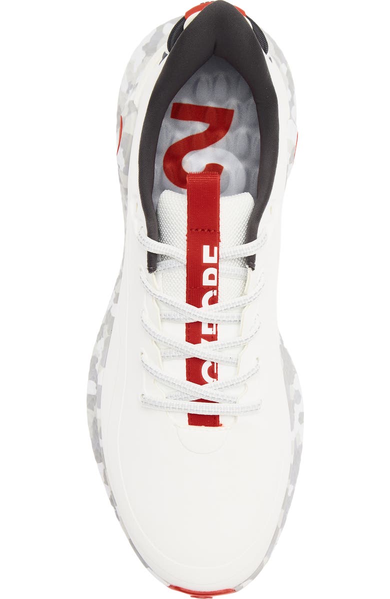 G/FORE MG4+ O2 G/LOCK Camo Mid Sole Golf Shoe, Alternate, color, Snow/ Charcoal