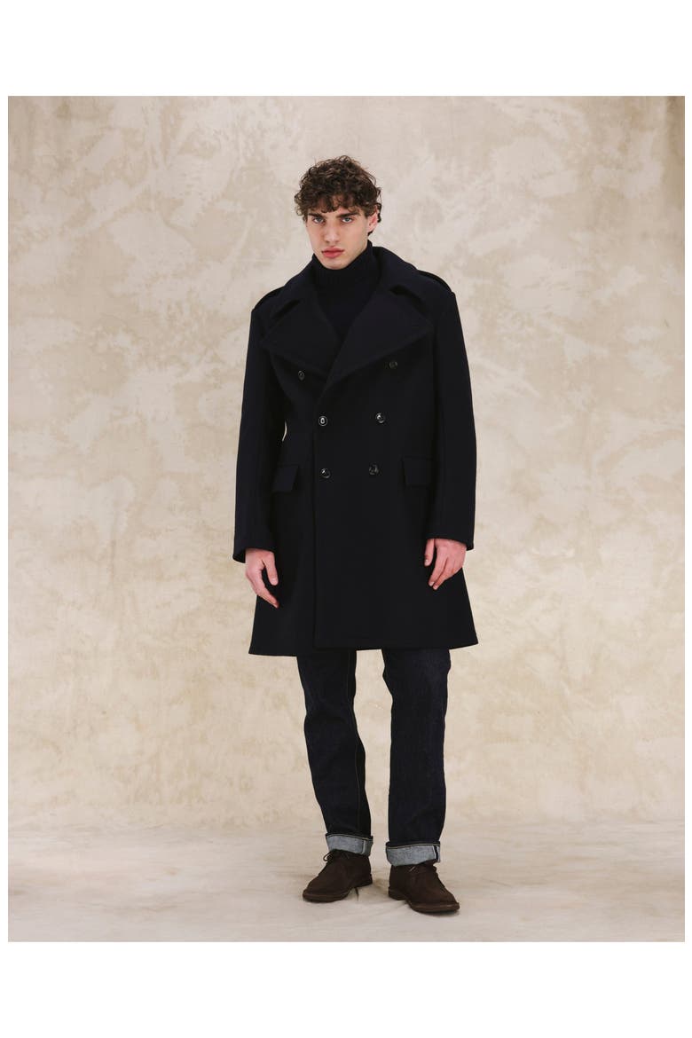 Winston Wool Coat, Alternate, color, Blue