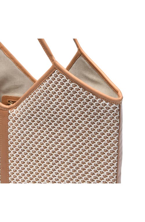 Jelavu Liliana Woven Raffia & Leather Tote Bag