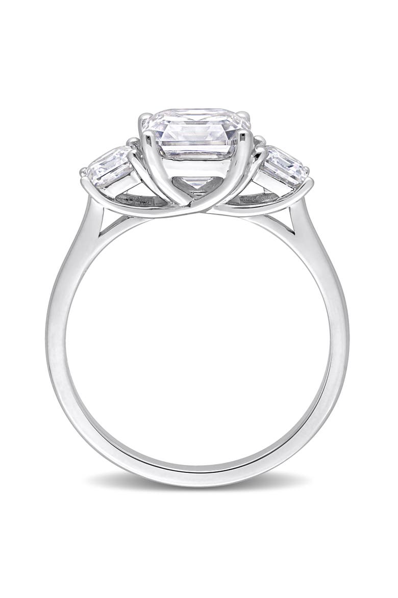 2-3/4CT DEW Moissanite 3-Stone Ring, Alternate, color, Sterling Silver
