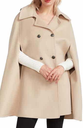 Belle & Bloom On My Mind Double Breasted Wool Blend Cape
