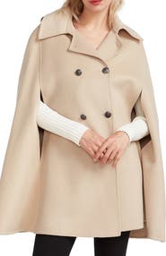 Belle & Bloom On My Mind Double Breasted Wool Blend Cape