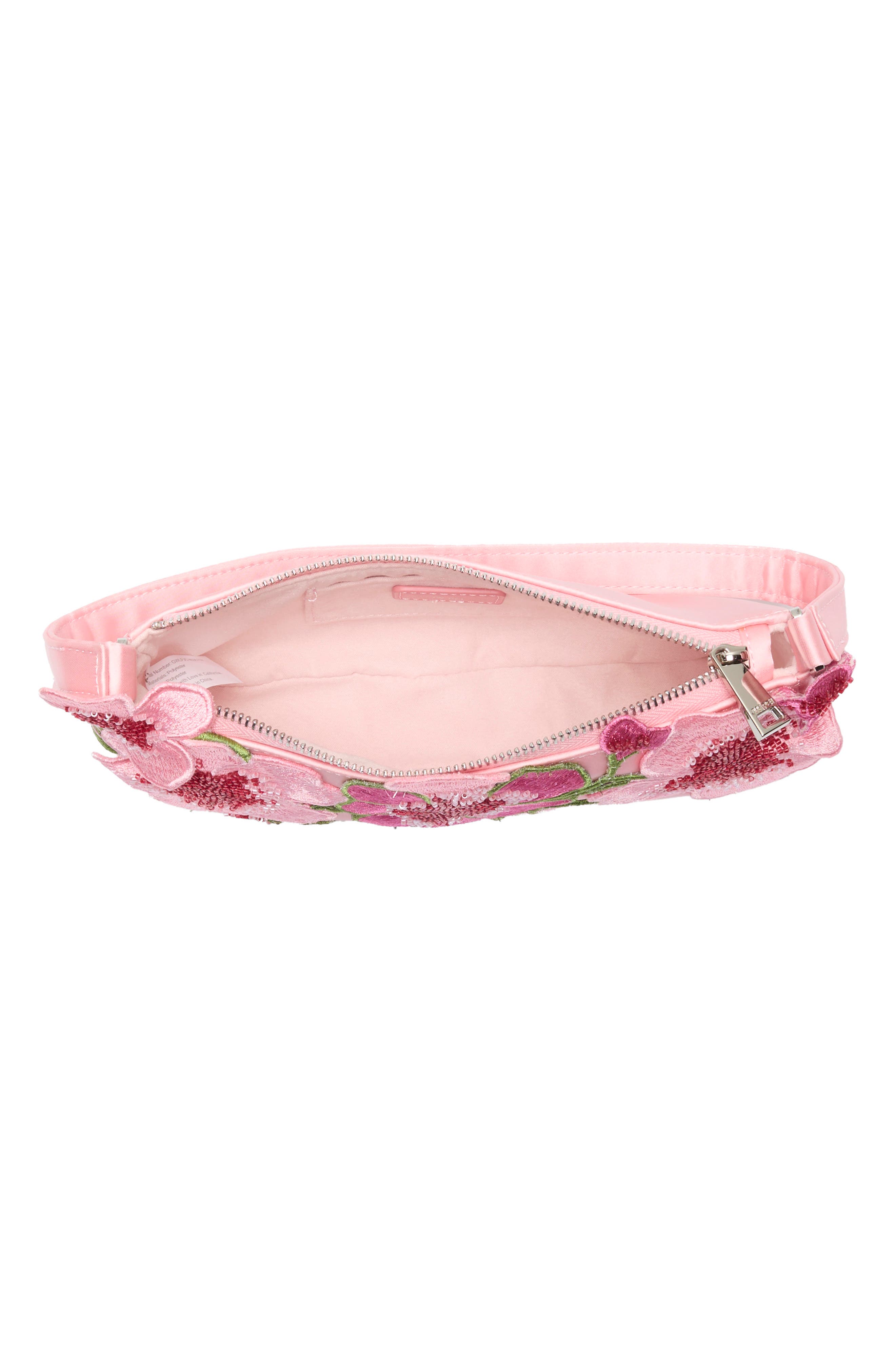 Leona Beaded Embellished Shoulder Bag, Alternate, color, PINK