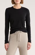 James Perse Ruched Long Sleeve Top