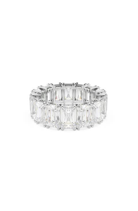 Matrix Baguette Crystal Eternity Ring