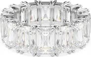 Swarovski Matrix Baguette Crystal Eternity Ring