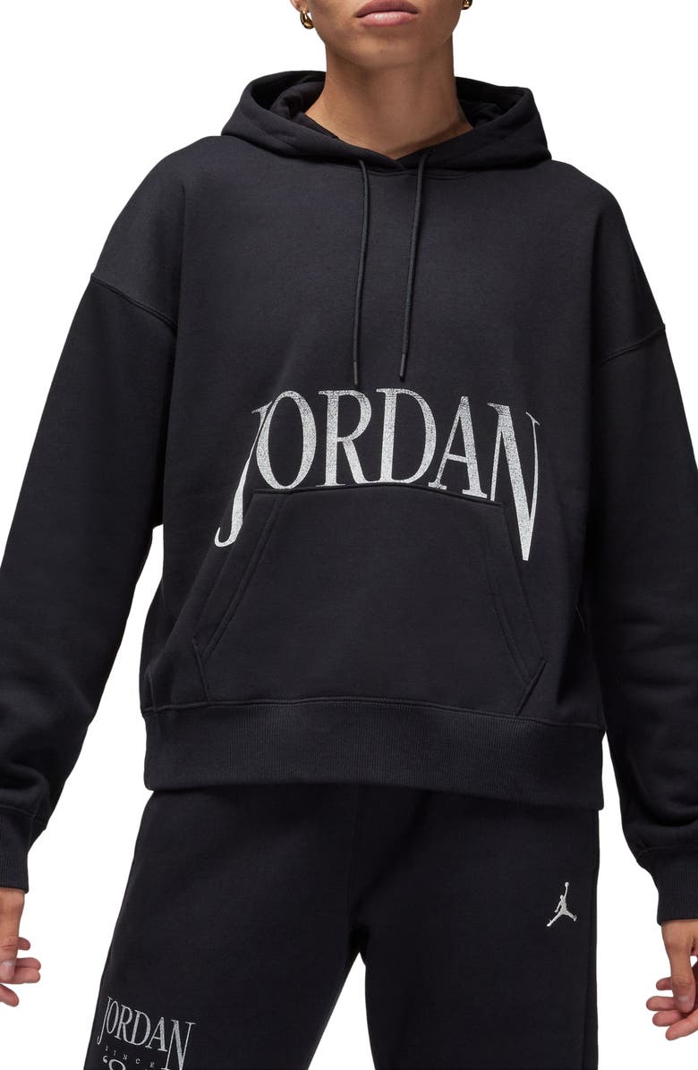 Jordan Brooklyn Oversize Fleece Hoodie, Main, color,