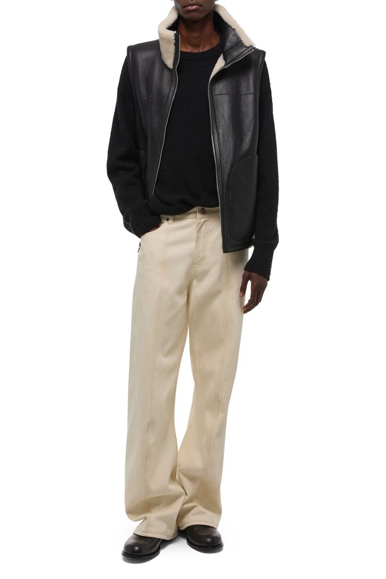 Ski Wide Leg Jeans, Alternate, color, ECRU