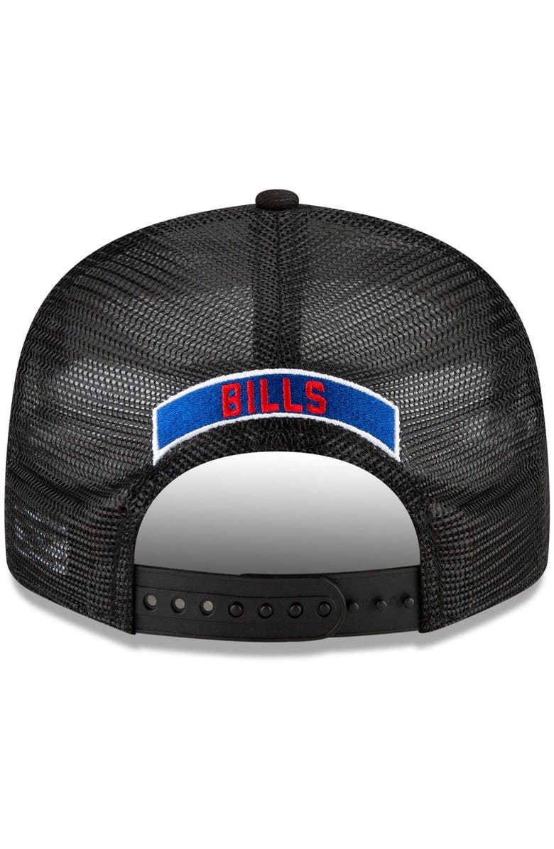 New Era Men's New Era Black Buffalo Bills Shade Trucker 9FIFTY Snapback Hat, Alternate, color, 