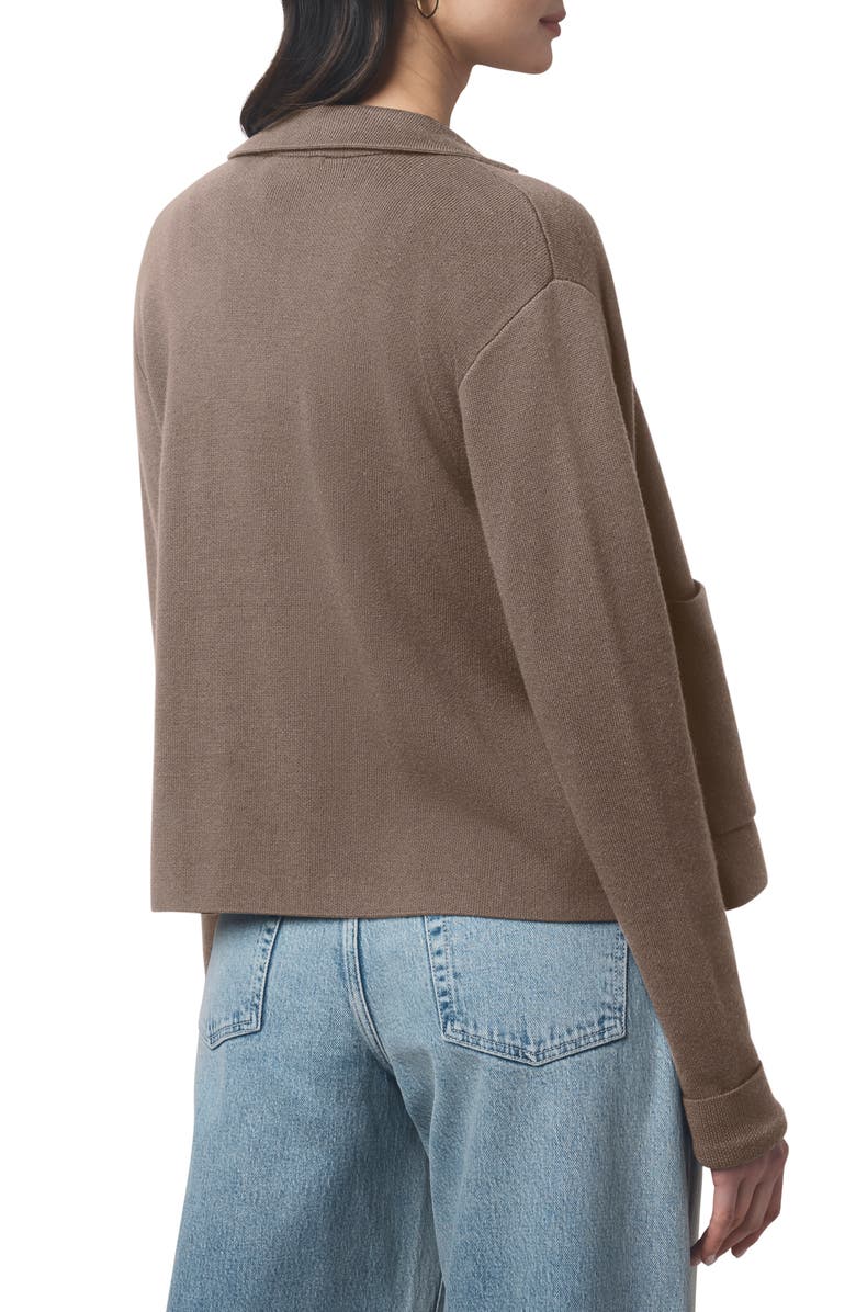 Splendid Estelle Sweater Jacket, Alternate, color, Cedar Brown