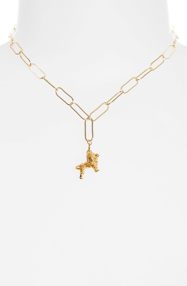 Alighieri Lion in the Night Necklace, Alternate, color, 