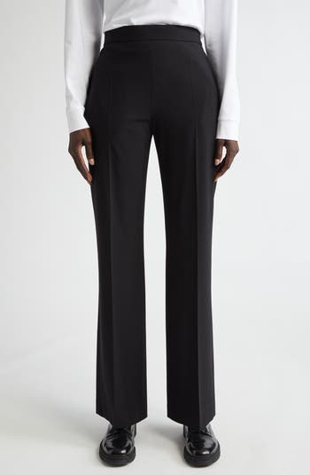 The Row Dina Stretch Wool Straight Leg Pants | Nordstrom