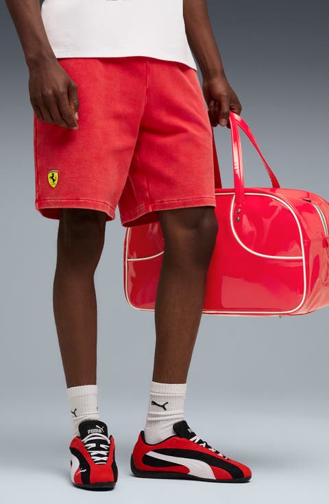 Scuderia Ferrari Sportswear Logo Cotton Sweat Shorts