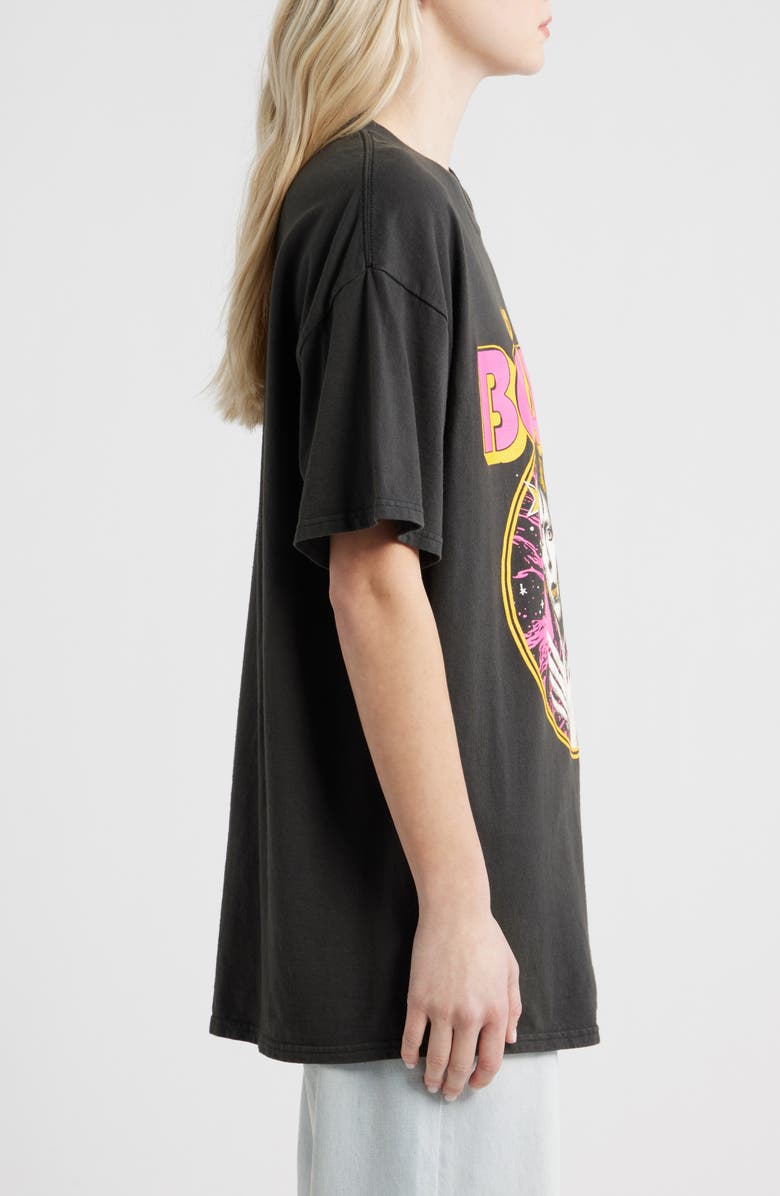 Merch Traffic David Bowie Cotton Graphic T-Shirt, Alternate, color, Black