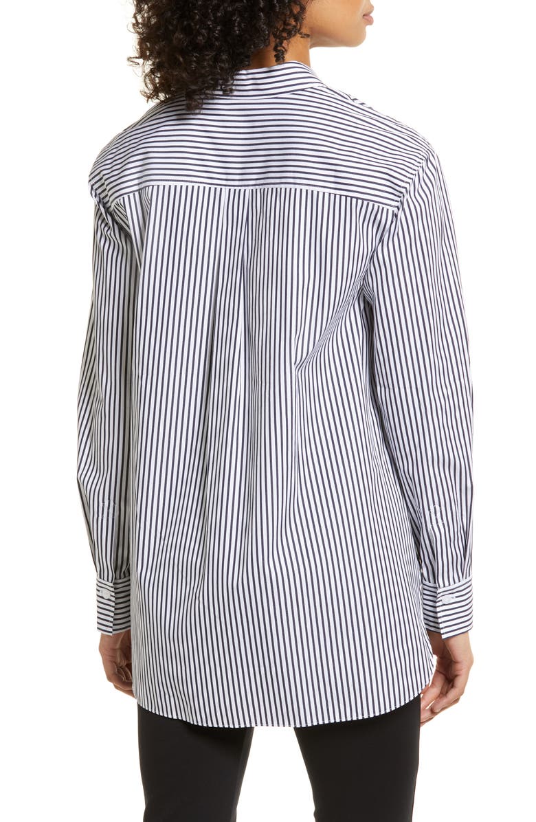 Nordstrom Women's Everyday Stripe Poplin Button-Up Shirt, Alternate, color,