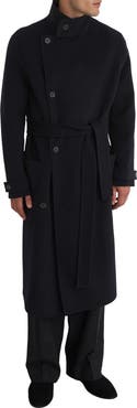 Reiss Selation Wool Blend Belted Overcoat