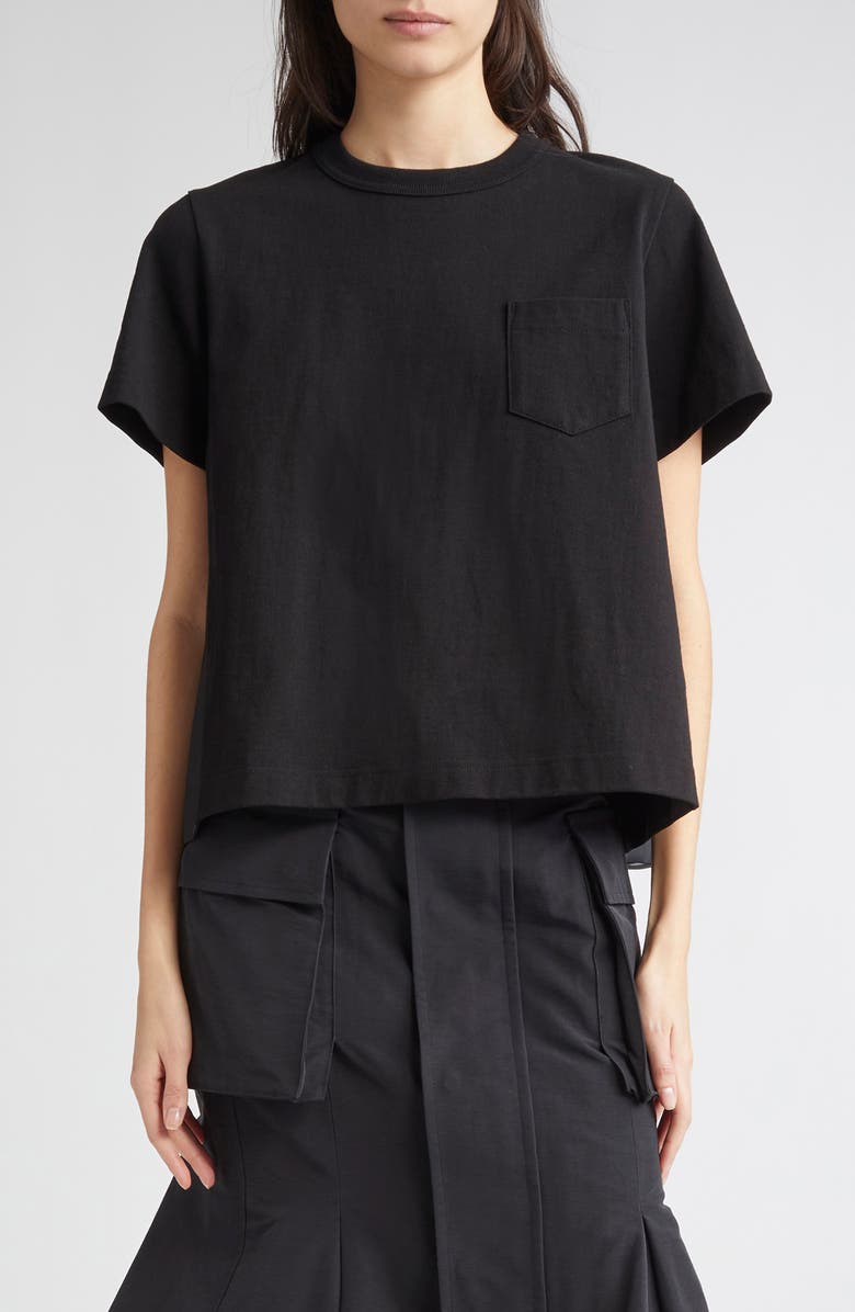 Sacai Mixed Media T-Shirt, Main, color, 