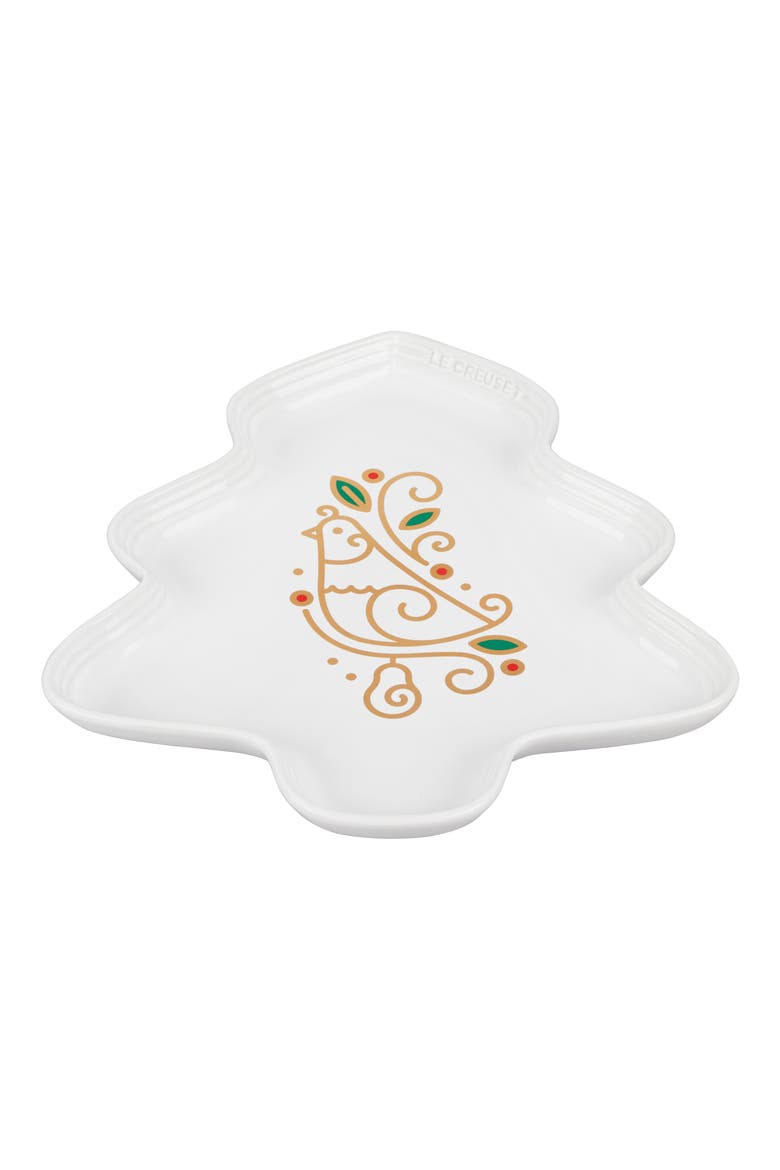 Noël Collection Partridge in a Pear Tree Platter, Alternate, color, WHITE
