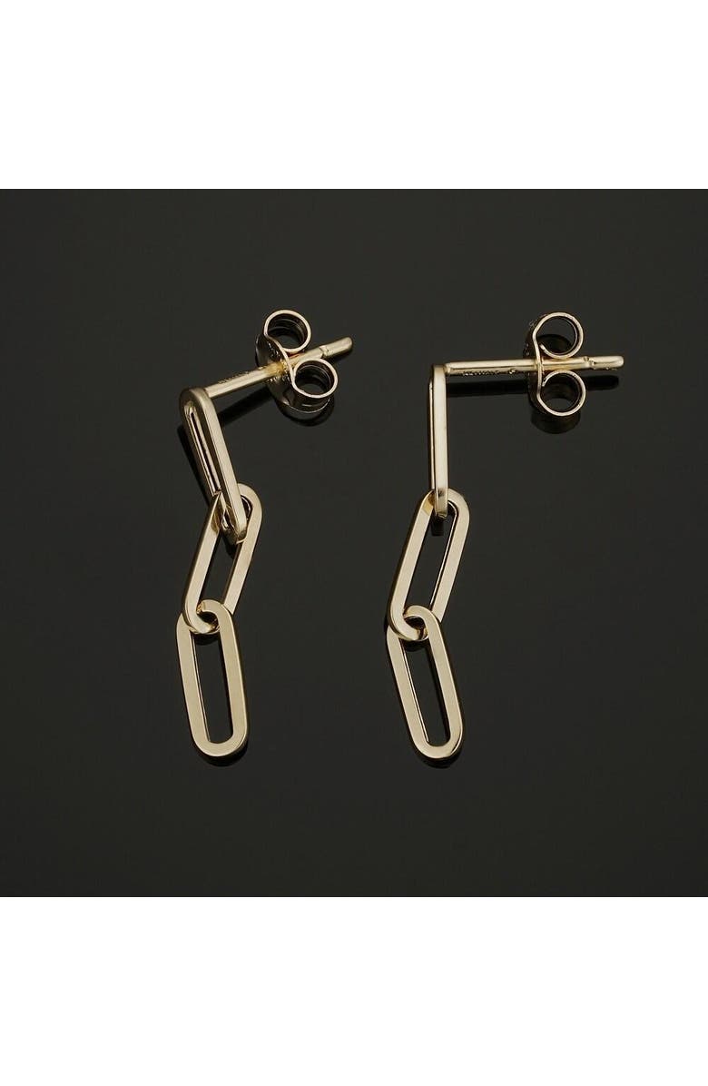 Bliss Diamond 14k Gold Clip Dangle Women's Earrings 3/4" Tall, Alternate, color, 14K Yellow Gold