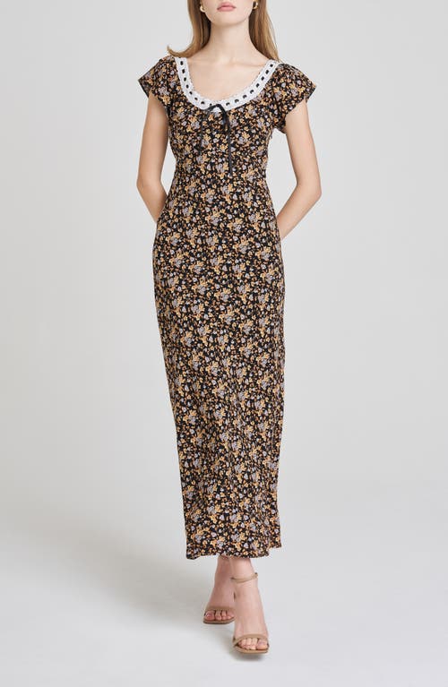 Wayf Margerie Maxi Sundress In Brown