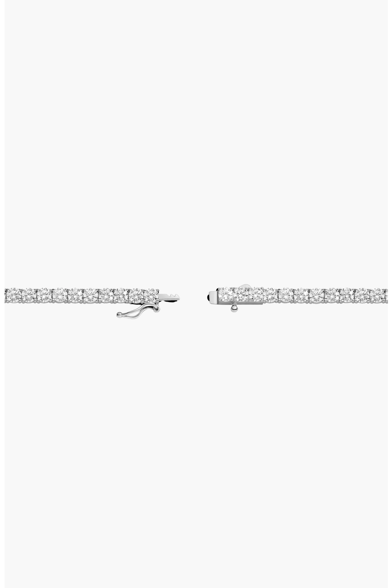 Lab Grown White Sapphire Tennis Necklace - 22ct, Alternate, color, White